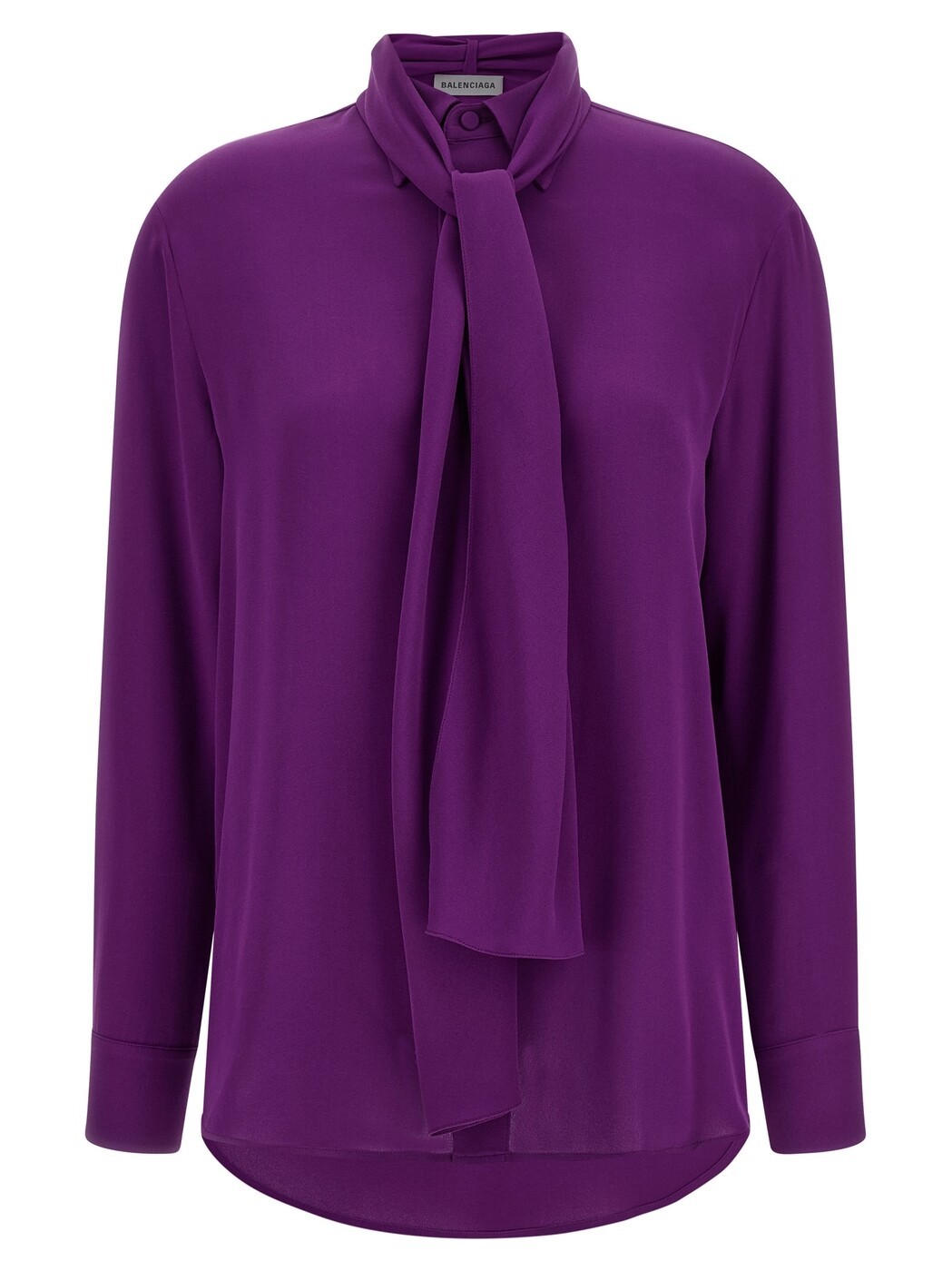 バレンシアガ BALENCIAGA シャツ レディース パープル Shirts Shirt with scarf 872329TUN135210 Purple 関税 送料無料 2026SS ju|BRANDSHOP「il Tesoro」