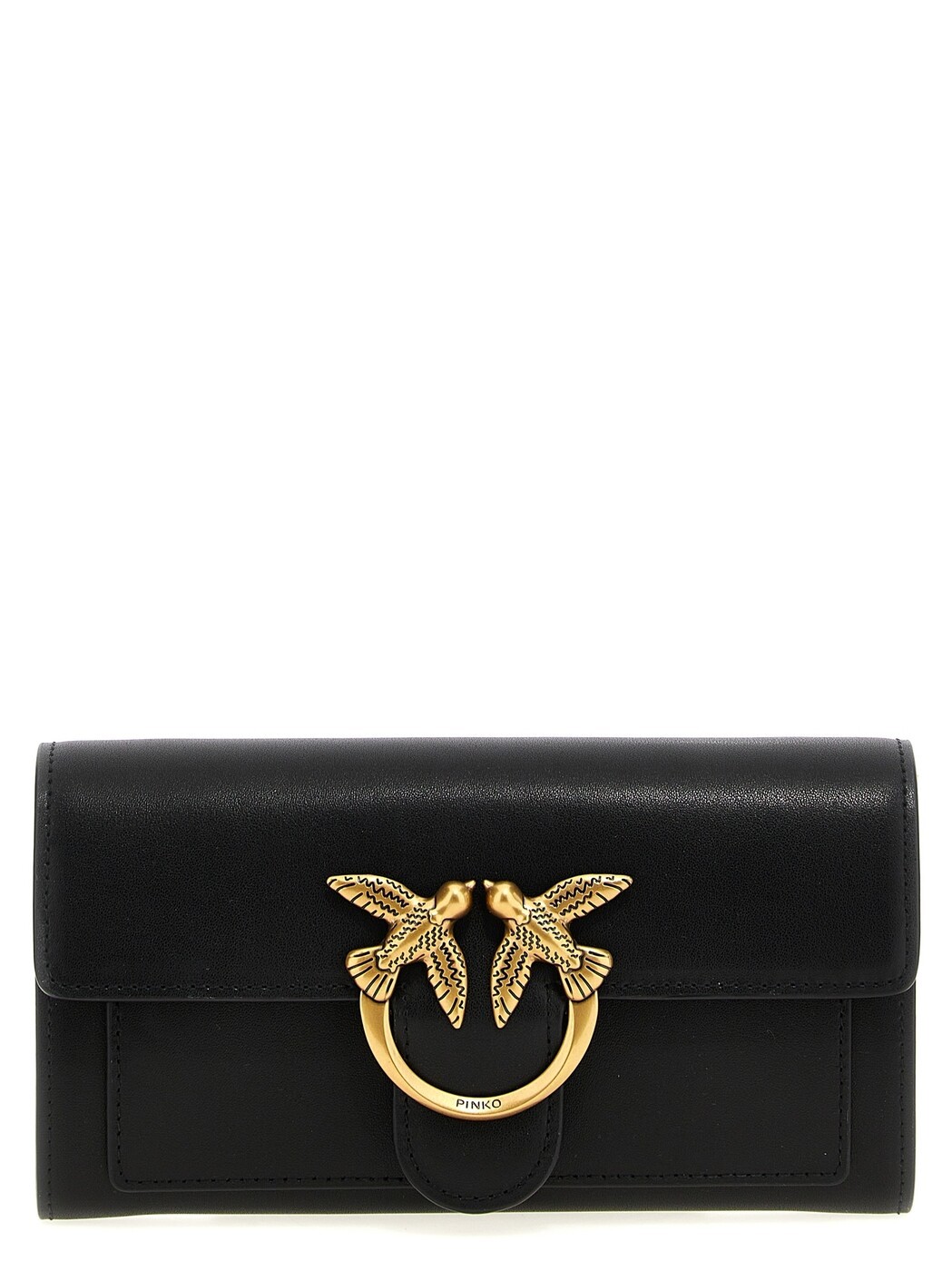 ピンコ PINKO 歌留多保持者 紙入れ レディース 黒いこと Wallets and Card Holders \u0027Love Simply\u0027 wallet on chain 100062A0F1Z99Q Black 関税 貨物輸送無料 2026AW ju