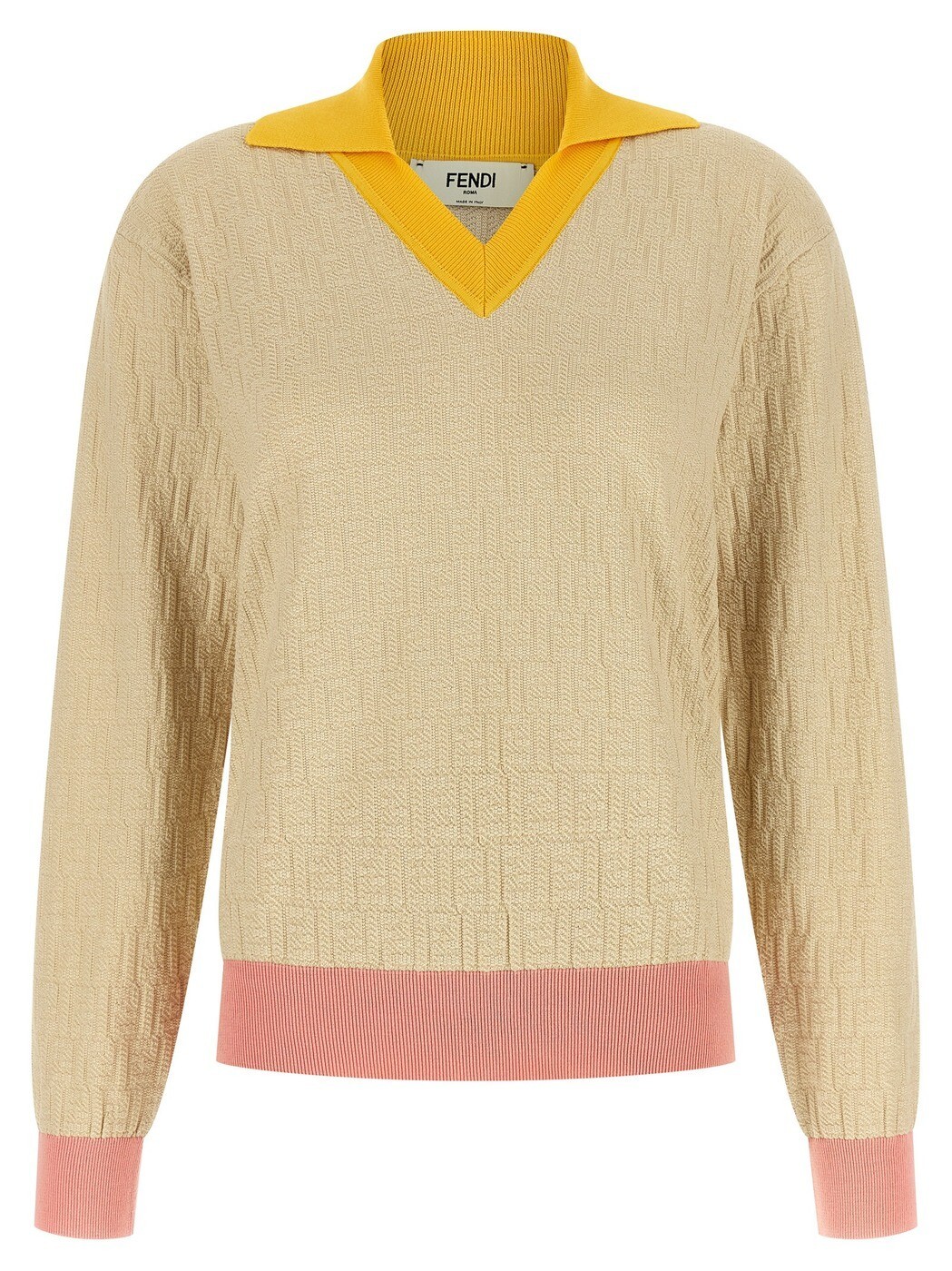 フェンディ FENDI スウェーター 編み物お召しもの レディース ベージュ Knitwear FF jacquard sweater FZXE95AW4空想科学小説0幼児用便器4 Beige 関税 貨物輸送無料 2026SS ju