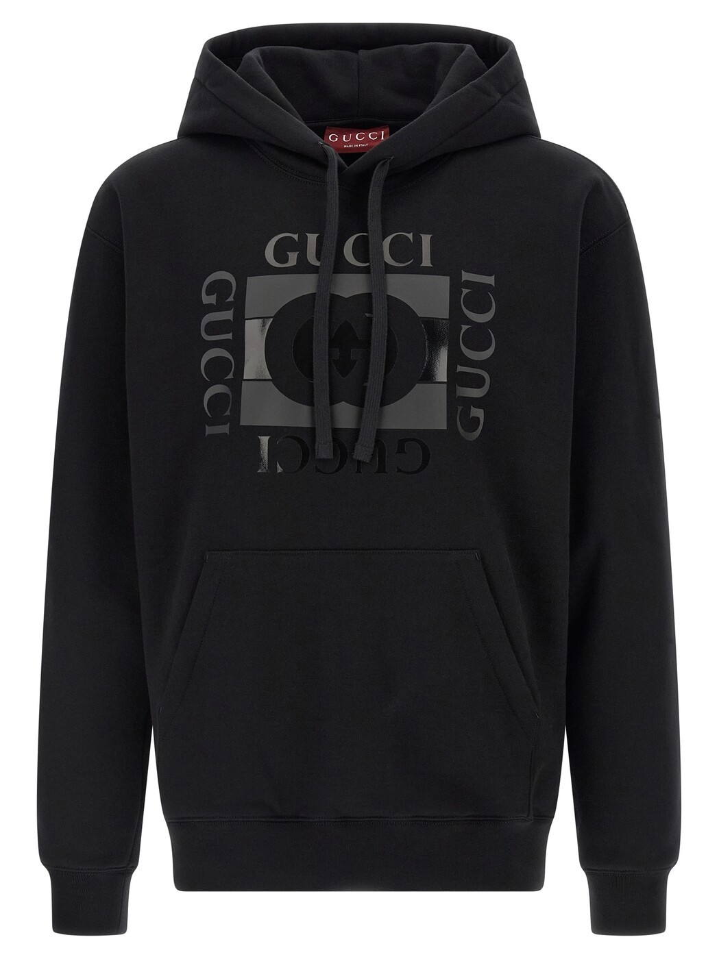 グッチ GUCCI トレイナー 調教師 メンズ 黒いこと Sweatshirts \u0027Gucci Incrocio GG\u0027 hoodie 855976XJHNH1152 Black 関税 貨物輸送無料 2026SS ju
