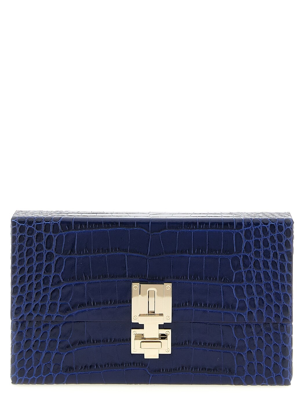 トム ジェラルド・r・フォード TOM FORD クラッチペダル御徒面子 レディース 青碧 Clutch and wristlets bags Rigid clutch L1920LCL395PUDI Blue 関税 貨物輸送無料 2026SS ju