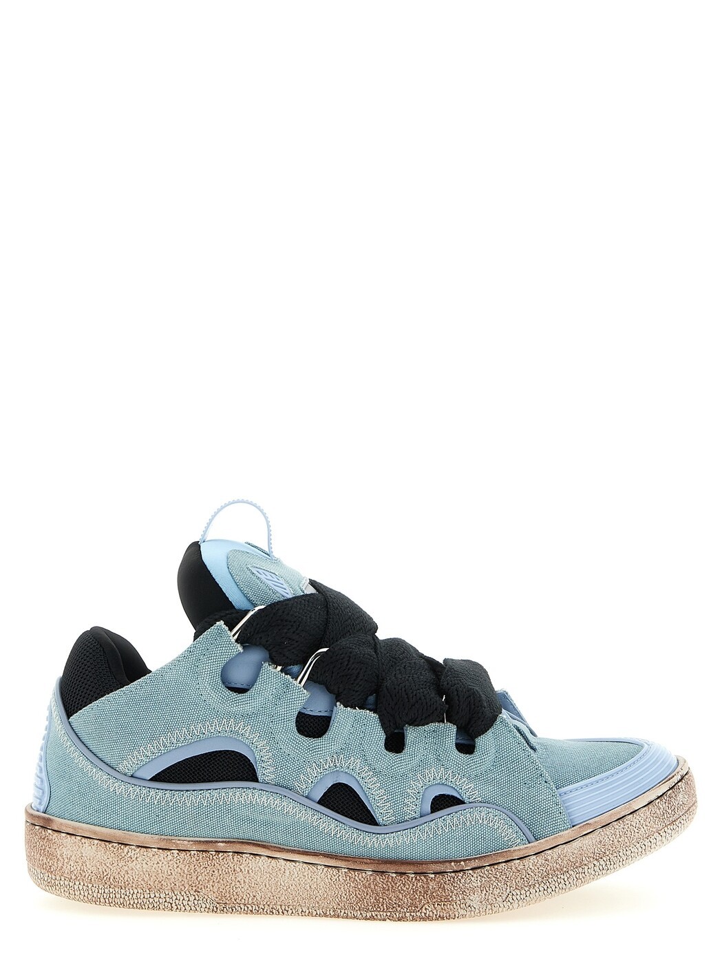 ランバン LANVIN スニーカー メンズ ブルー Sneakers 'Curb' sneakers FUSKDK12CANVP2620S3 Light Blue 関税 送料無料 2026SS ju|BRANDSHOP「il Tesoro」