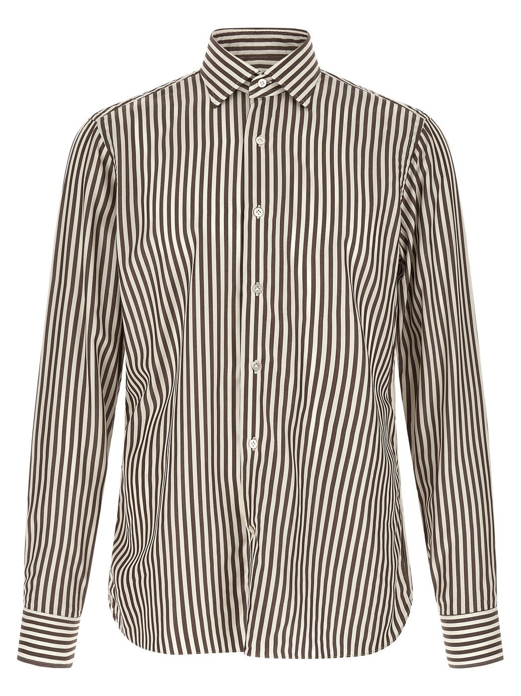 ボリエッロ BORRIELLO シャツ メンズ ブラウン Shirts Striped shirt 220362 Brown 関税 送料無料 2026SS ju|BRANDSHOP「il Tesoro」