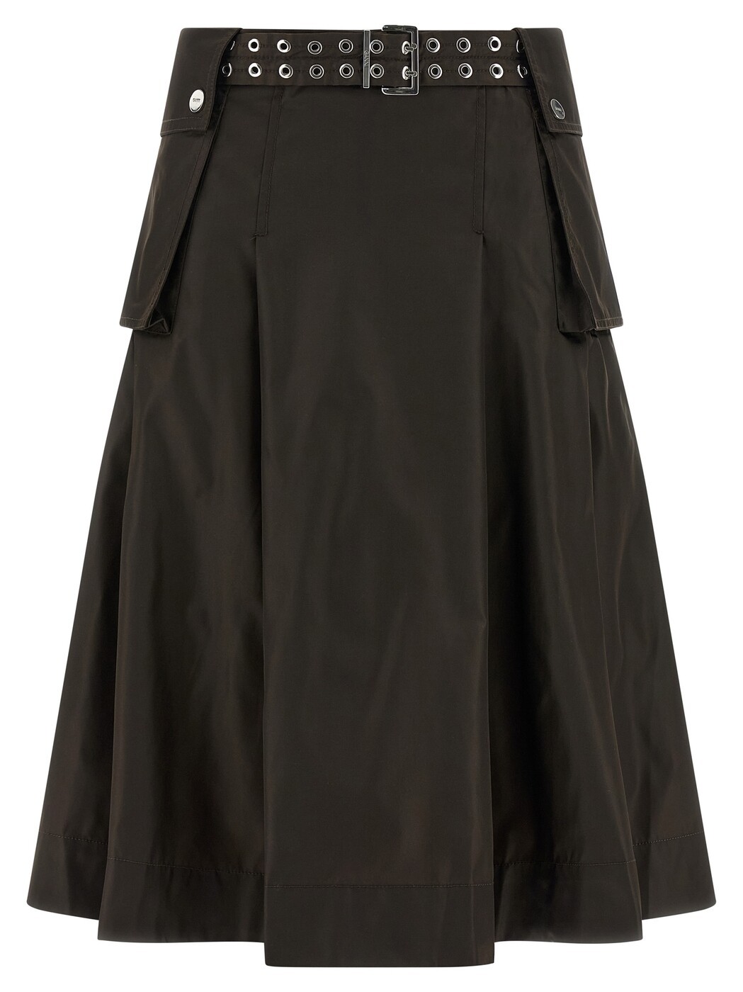 ガニー GANNI スカート レディース ブラウン Skirts 'Duchesse Nylon Pleated' skirt A1090054ZWX Brown 関税 送料無料 2026SS ju|BRANDSHOP「il Tesoro」