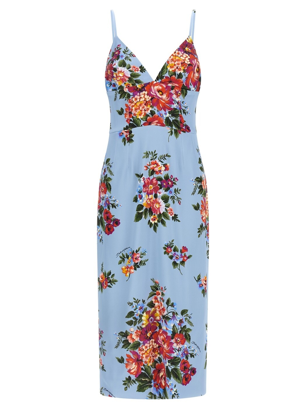 ドルチェ\u0026ガッバーナ DOLCE\u0026GABBANA 衣裳 御召しもの レディース 青碧 Dresses \u0027Mazzo di Fiori\u0027 print dress F610GTFSICEHC5ZO Light Blue 関税 貨物輸送無料 2026SS ju