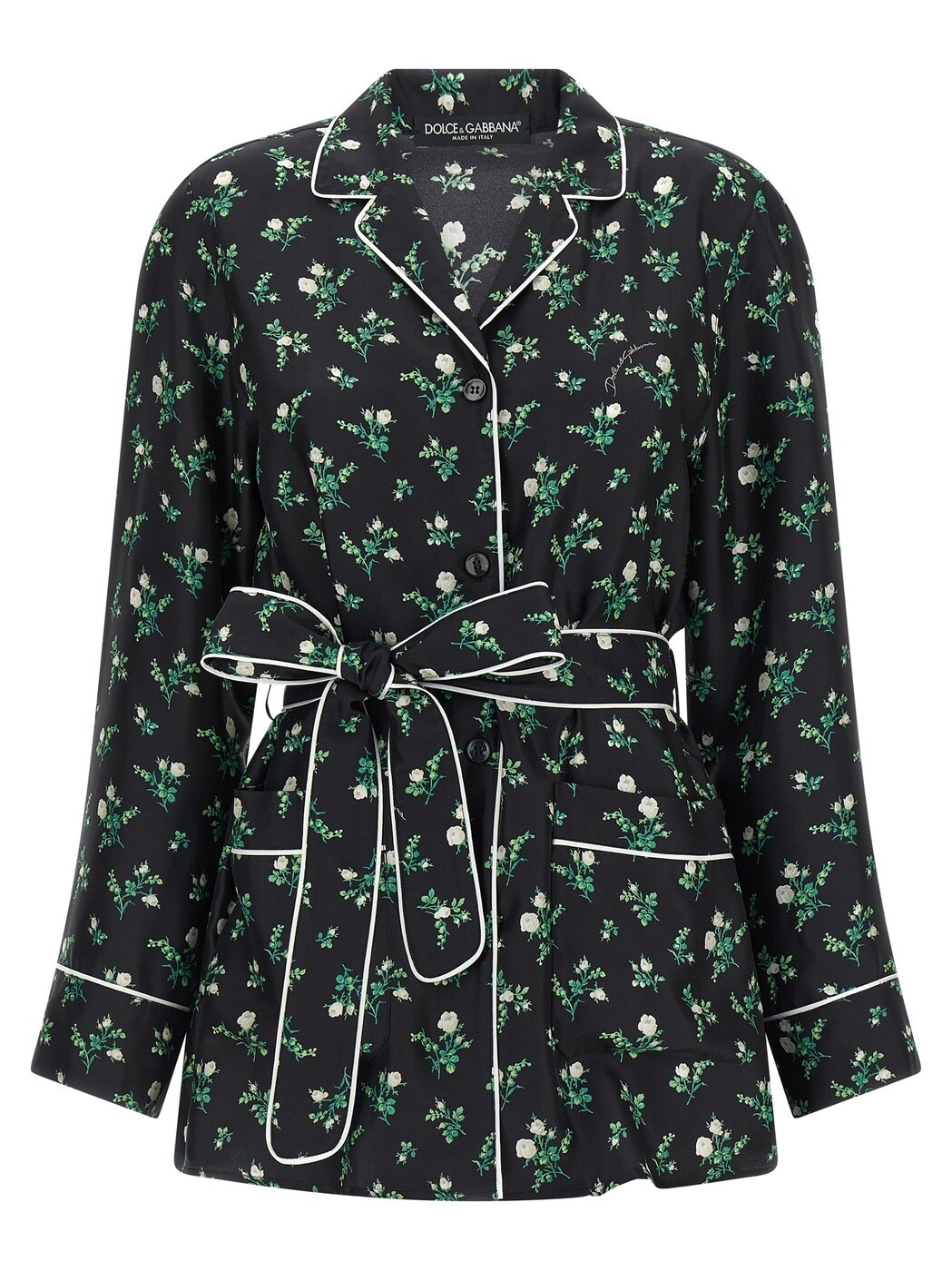 ドルチェ\u0026ガッバーナ DOLCE\u0026GABBANA プルオーバー レディース 黒いこと Shirts Roselline and Lily of the Lilies of the Flowers printed shirt F5I89TIS13GHX6CB Black 関税 貨物輸送無料 2026SS ju