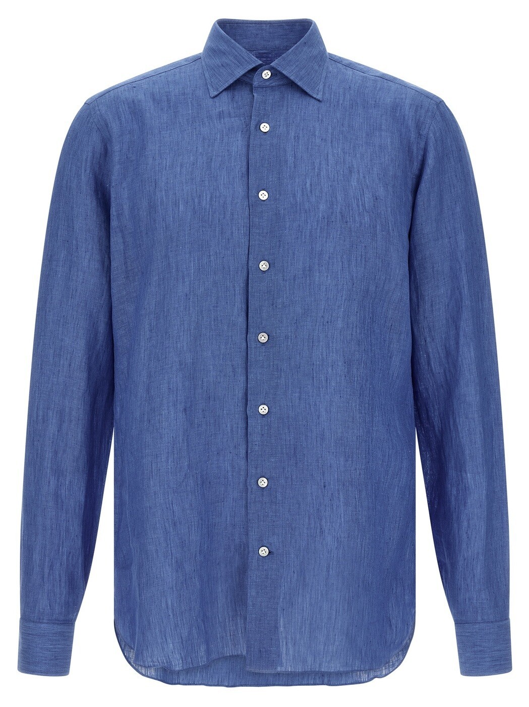 ボリエッロ BORRIELLO シャツ メンズ ブルー Shirts Linen shirt 220198 Blue 関税 送料無料 2026SS ju