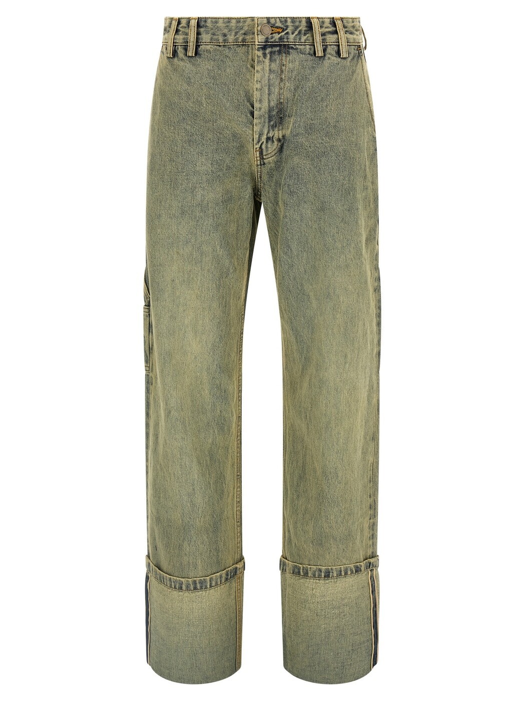 エンタイア スタジオ ENTIRE STUDIOS デニム レディース イエロー Jeans 'Cuff Surface Wave' jeans ESMW2511011SWSW Yellow 関税 送料無料 2025AW ju|BRANDSHOP「il Tesoro」