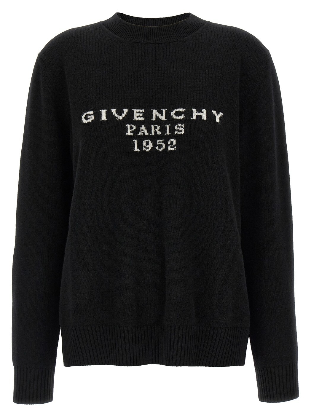 ジバンシィ GIVENCHY スウェーター 編み物お召しもの レディース 黒いこと Knitwear \u0027GIVENCHY Paris 1952\u0027 sweater BW90VD4ZSN001 Black 関税 貨物輸送無料 2025AW ju