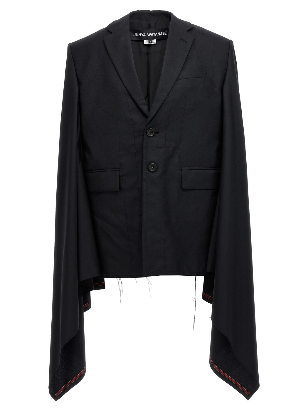 ジュンヤ ワタナベ コム デ 給仕 JUNYA WATANABE COMME DES GARCONS ティーシャツ トップス レディース 黒いこと T-shirts and tops Seymo wool cape JKJ0030511 Black 関税 貨物輸送無料 2023SS ju
