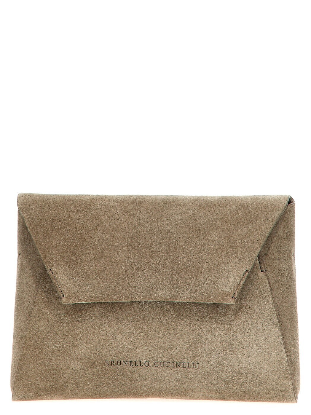 ブルネロクチネリ BRUNELLO CUCINELLI クラッチペダル御徒面子 レディース 薄墨色 Clutch and wristlets bags Monile suede clutch bag MWDLD2722C5859 Gray 関税 貨物輸送無料 2026SS ju