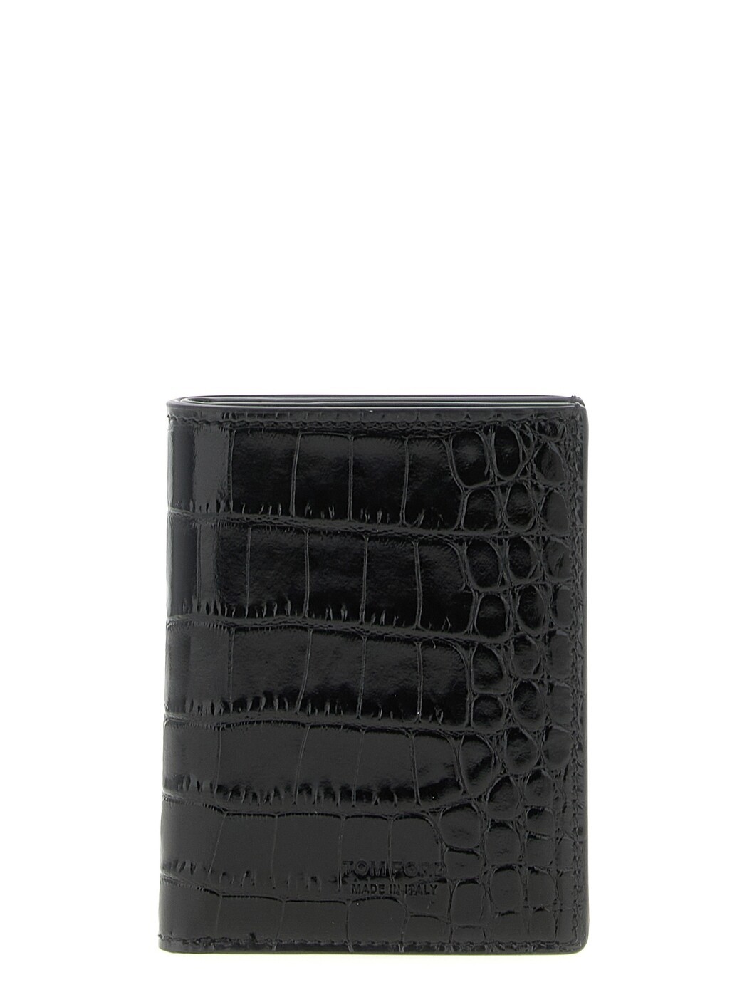 トム ジェラルド・r・フォード TOM FORD 歌留多保持者 紙入れ メンズ 黒いこと Wallets and Card Holders Cardholder stmpa crocodile Y0417LCL439GNAA Black 関税 貨物輸送無料 2026SS ju