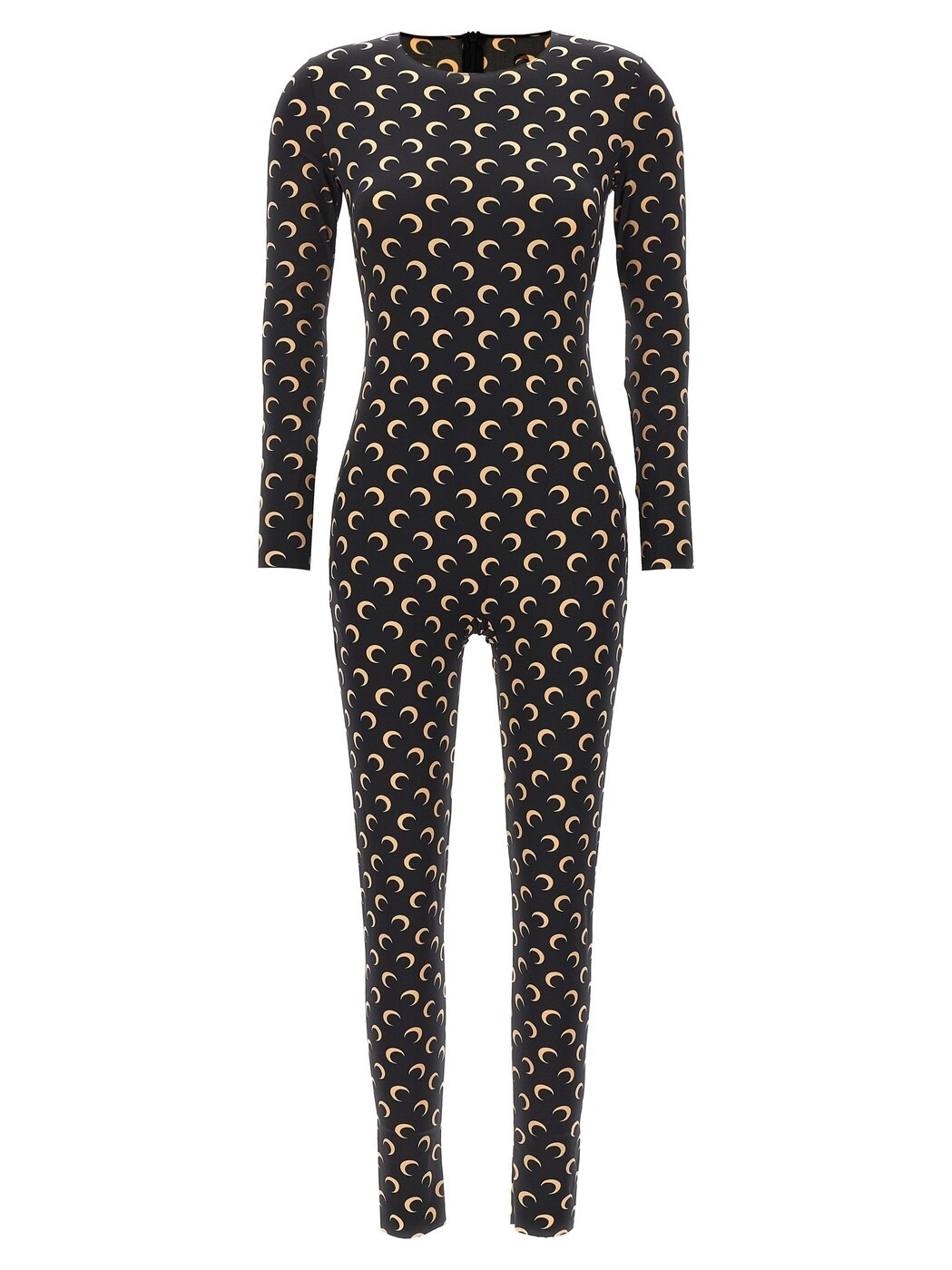 マリーンセル MARINE SERRE セットアップ オールインワン レディース 黒いこと Jumpsuits \u0027Moon Printed\u0027 catsuit WJS002ACJER0001IT99 Black 関税 貨物輸送無料 2026SS ju