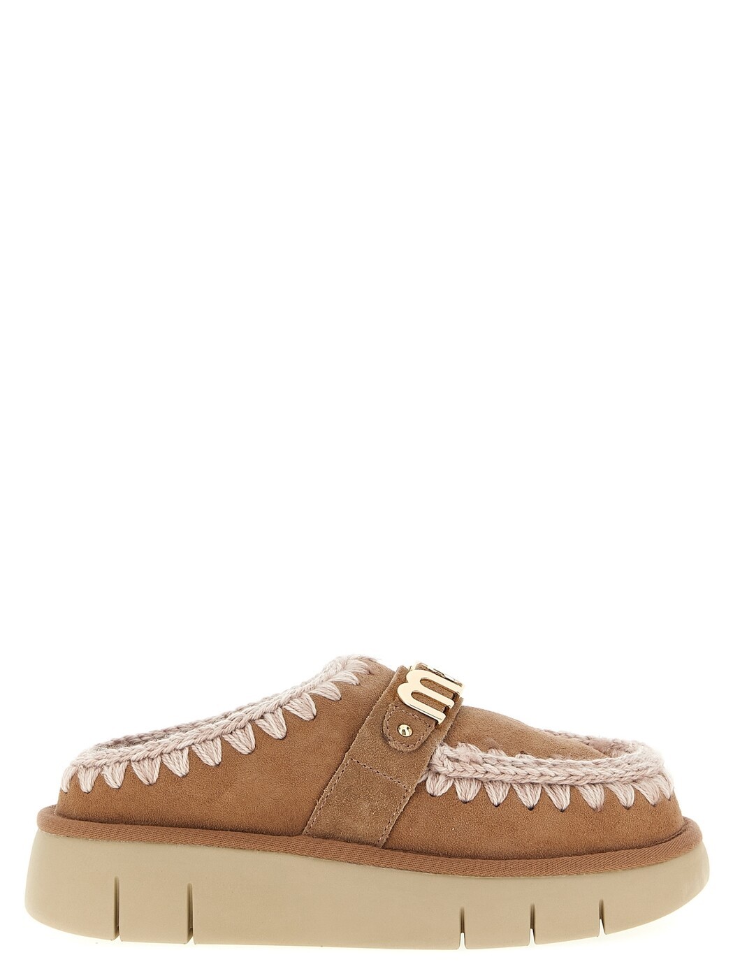 ムー MOU 滑っこいシューズ 滑っこいシューズ レディース マルチ色つや Flat Shoes \u0027Bounce clog\u0027 sabots FW531001APKBRO Multicolor 関税 貨物輸送無料 2025AW ju