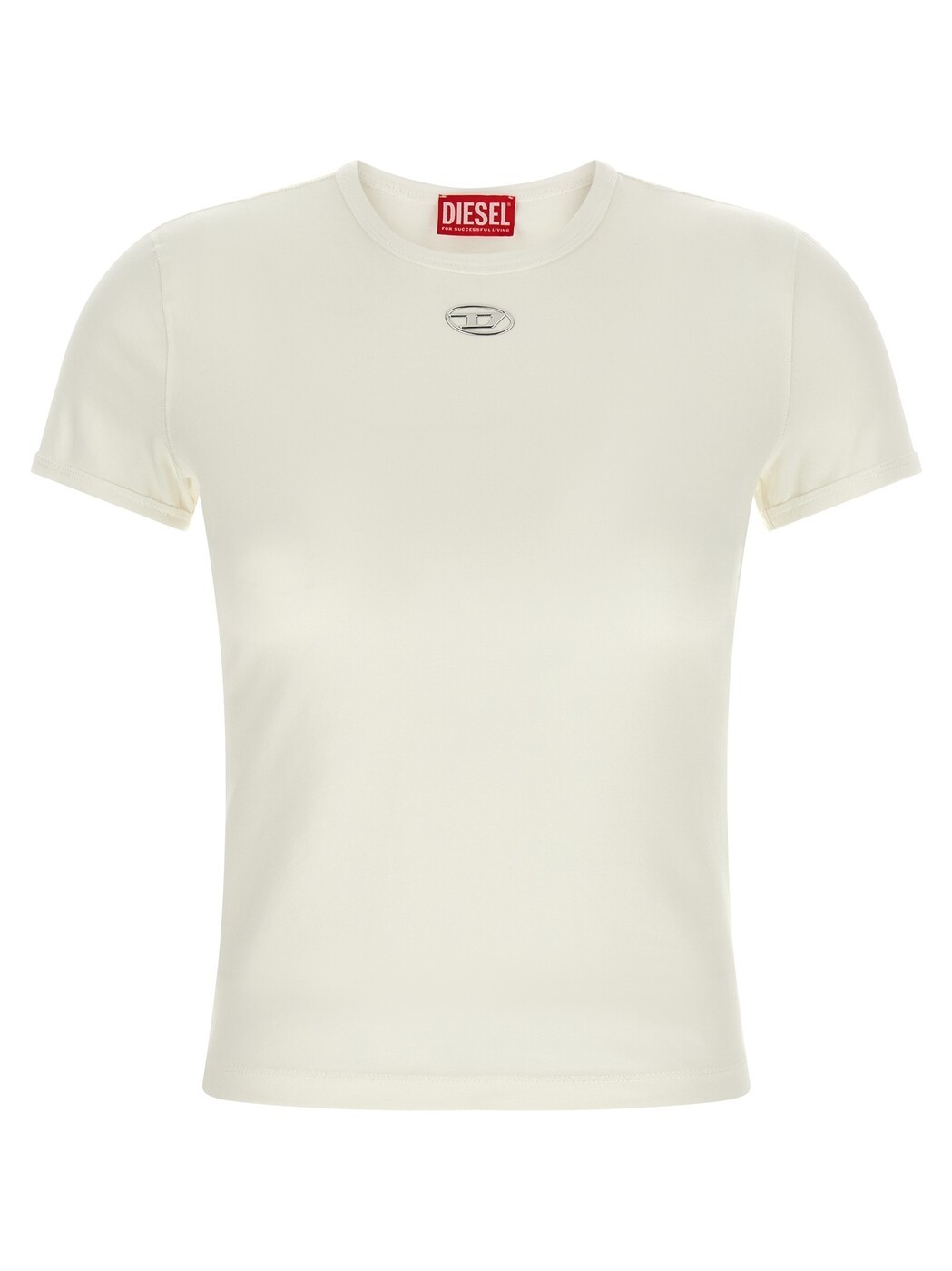 ディーゼル DIESEL スポーツシャツ プルオーバー レディース 白いこと T-shirts and polo shirts \u0027Uncutieslong-OD\u0027 T-shirt A199170AHQH141 White 関税 貨物輸送無料 2026SS ju