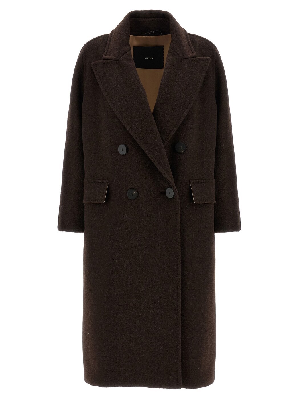 マックス パンパノウサギ MAX MARA トレンチコート 厚地の外套 レディース 赤銅色 Coats and trench coats \u0027Angus\u0027 coat 2521016105600001 Brown 関税 貨物輸送無料 2025AW ju