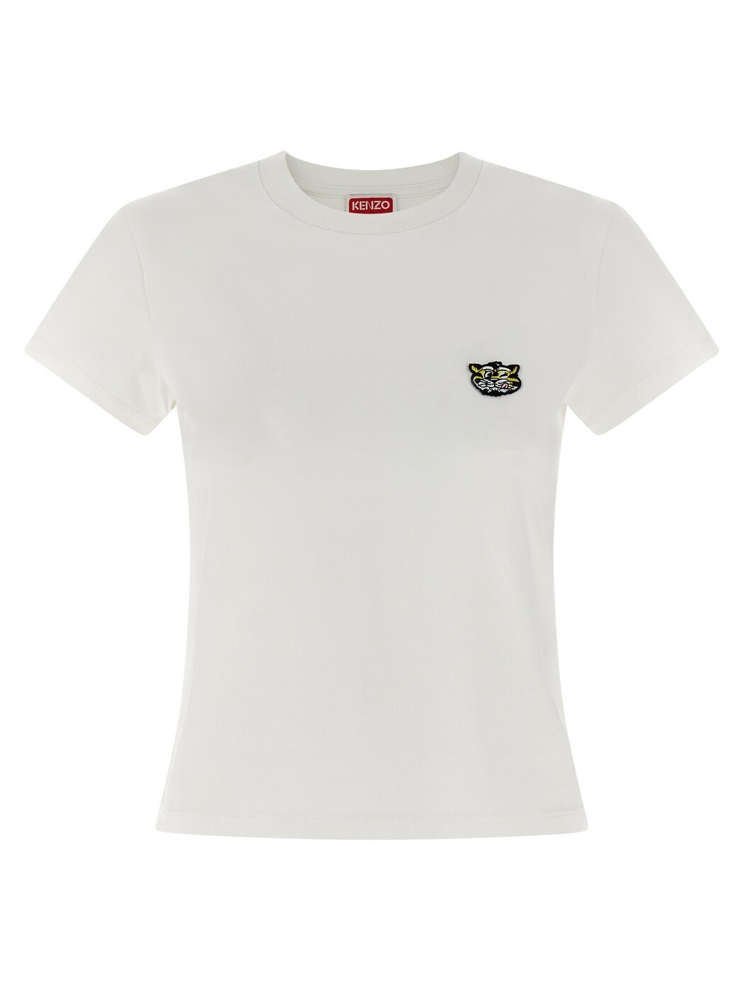 ケンゾー KENZO スポーツシャツ ティーシャツ レディース 白いこと T-shirts and polo shirts \u0027Gots Wild Tiger\u0027 T-shirt FG52TS2164SO02 White 関税 貨物輸送無料 2026SS ju Tシャツ・カットソー-レディースファッション-トップス