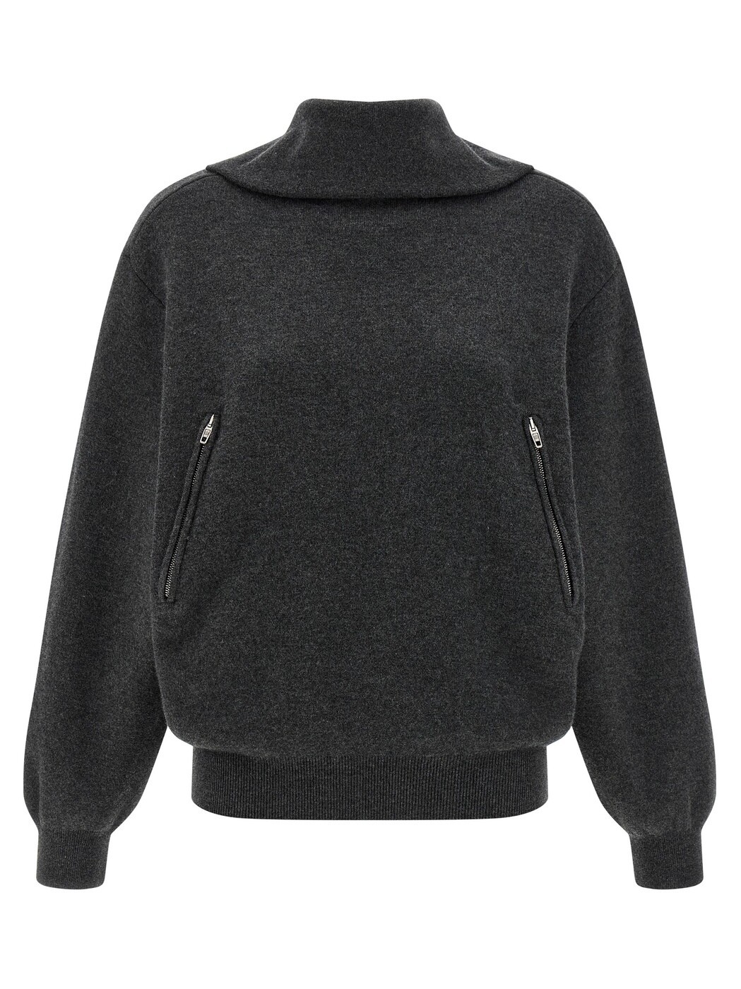 バレンシアガ BALENCIAGA スウェーター 編み物お召しもの レディース 薄墨色 Knitwear \u0027Back-to-Front\u0027 sweater 849931T17548519 Gray 関税 貨物輸送無料 2025AW ju