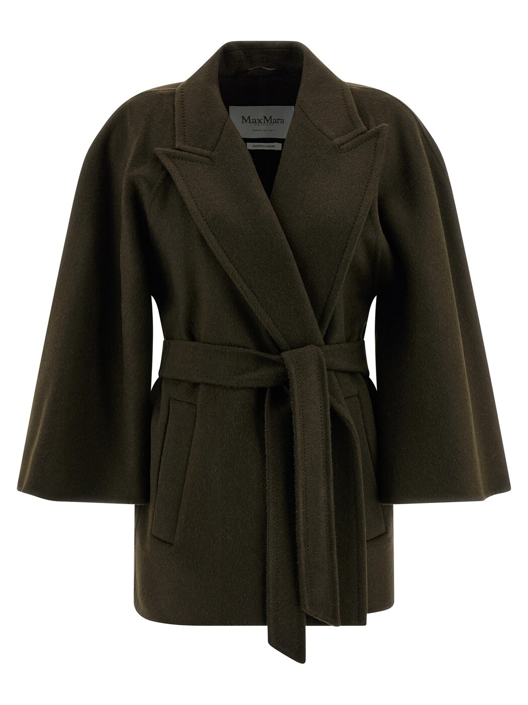マックス パンパノウサギ MAX MARA トレンチコート 厚地の外套 レディース 緑であること Coats and trench coats \u0027Verna\u0027 coat 2521086103600007 Green 関税 貨物輸送無料 2025AW ju