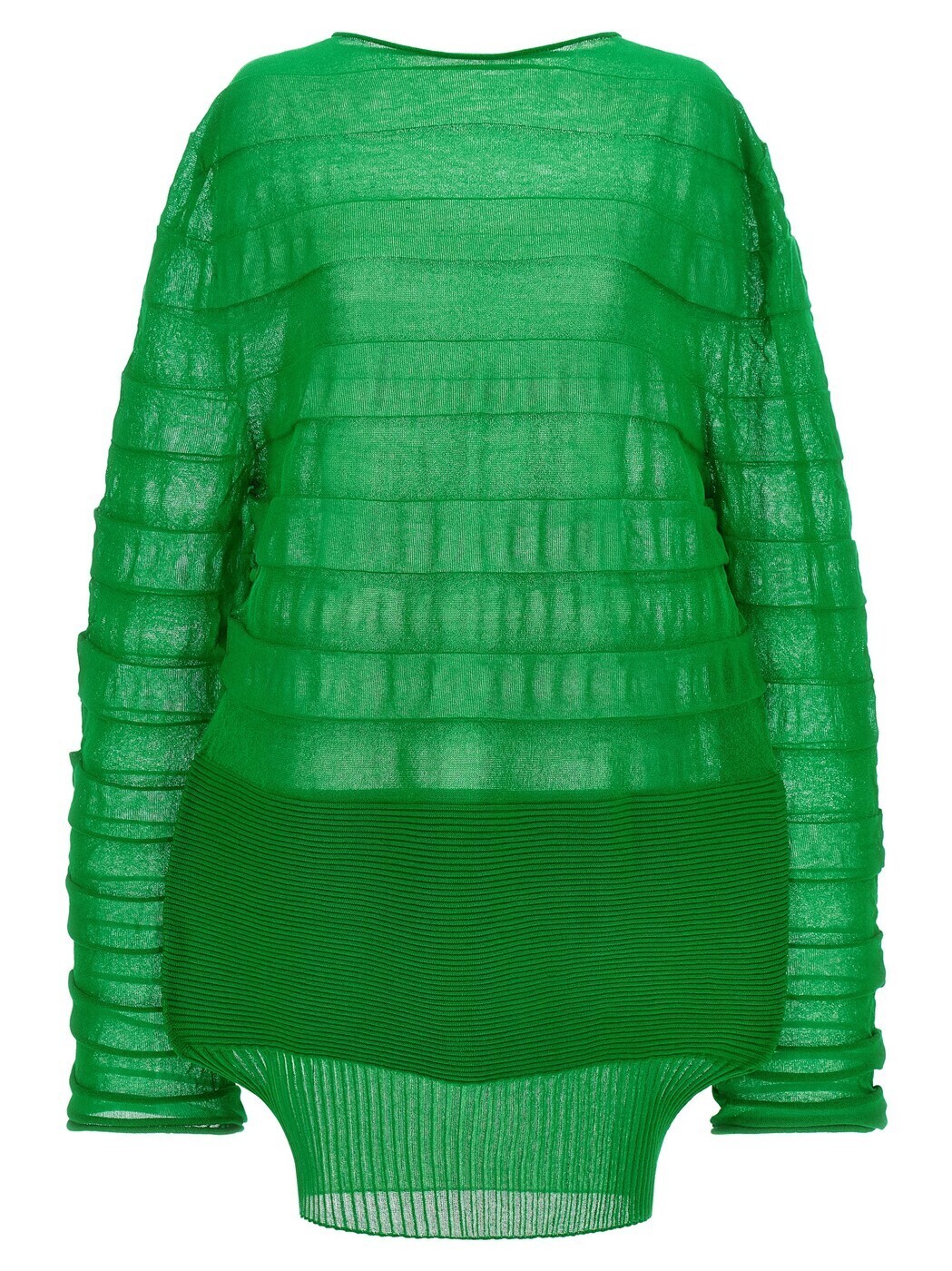 イッセイ ミヤケ ISSEY MIYAKE Tシャツ トップス レディース グリーン T-shirts and tops 'Moving Knit' top IM58KN30962 Green 関税 送料無料 2025AW ju|BRANDSHOP「il Tesoro」