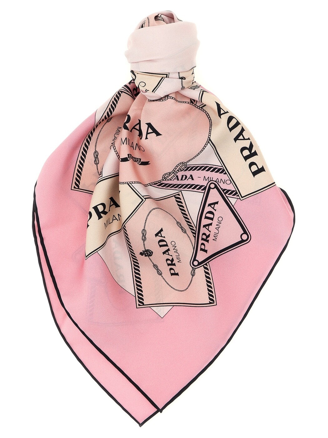 プラダ PRADA 先端技術付属物 流行り物小物 レディース さくら色 Hi-tech accessories \u0027Heritage\u0027 scarf 1FF0012DGYF0DLD Pink 関税 貨物輸送無料 2026SS ju