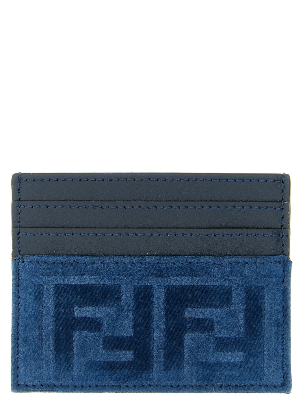 フェンディ FENDI 歌留多保持者 紙入れ レディース 青み Wallets and Card Holders FF denim card holder 8M0445AW5HF1UJW Blue 関税 貨物輸送無料 2026SS ju