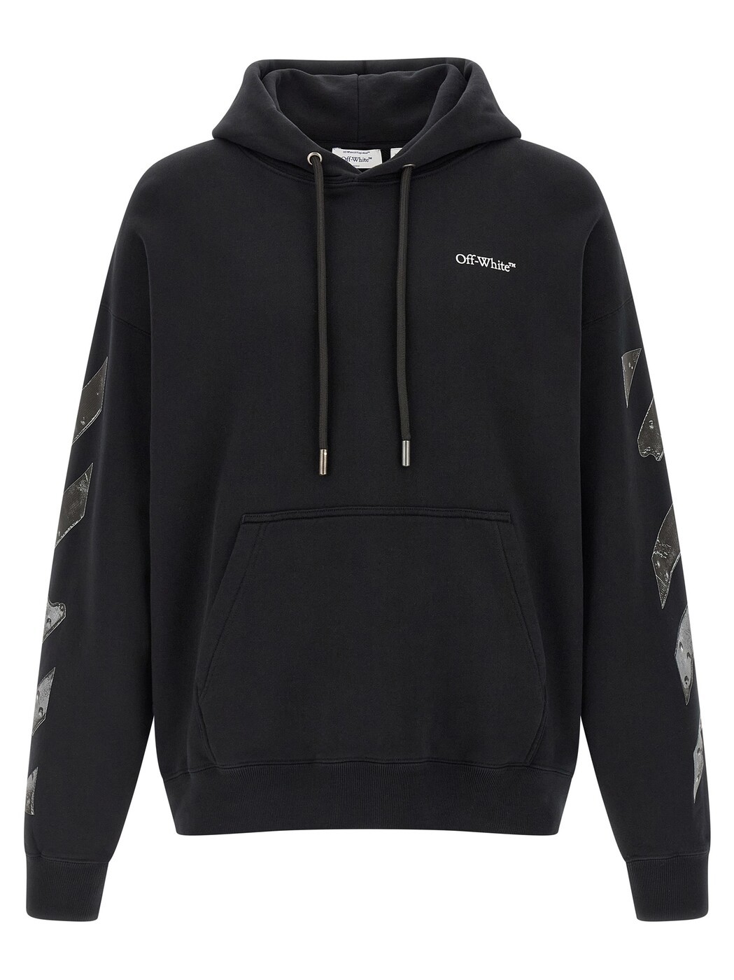 象牙色 OFF WHITE トレイナー 調教師 メンズ 黒いこと Sweatshirts \u0027Metal Arrow Skate\u0027 hoodie OMBB085S26FLE00100010001 Black 関税 貨物輸送無料 2026SS ju