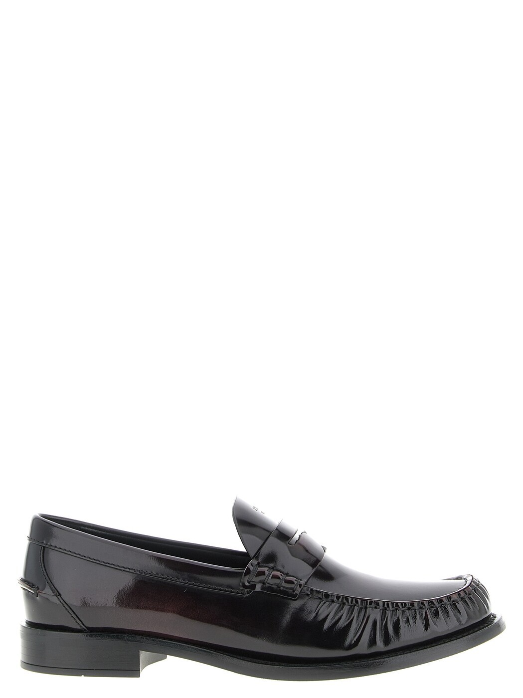 プラダ PRADA 置き目毛皮 レディース 赤いこと Loafers Brushed leather loafers 1D199OF020P39F0397 Bordeaux 関税 貨物輸送無料 2025AW ju