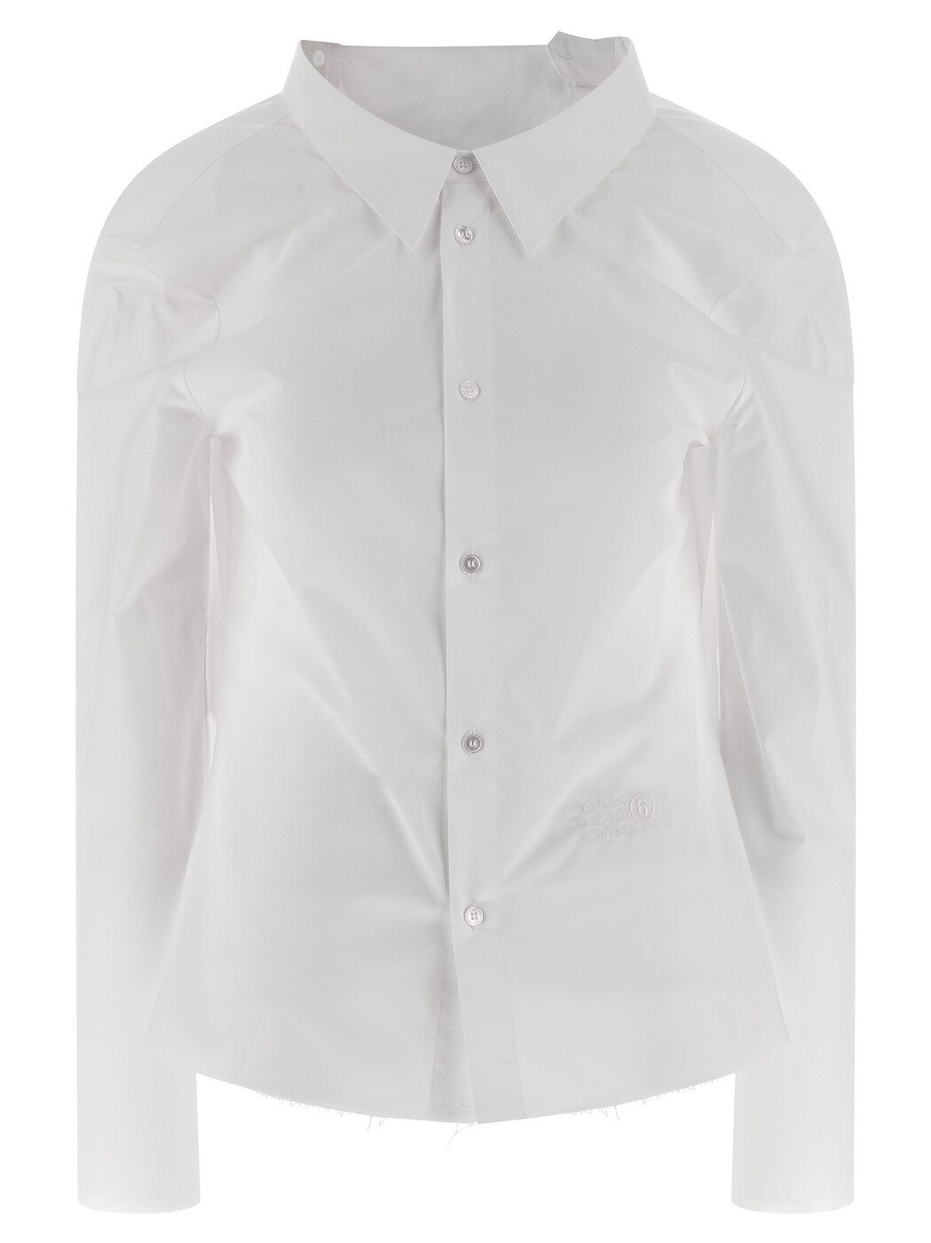 エムエム6 メゾン マルジェラ MM6 MAISON MARGIELA シャツ レディース ホワイト Shirts Numeric signature MM6 embroidered shirt S62DT0049M35256100 White 関税 送料無料 2025AW ju