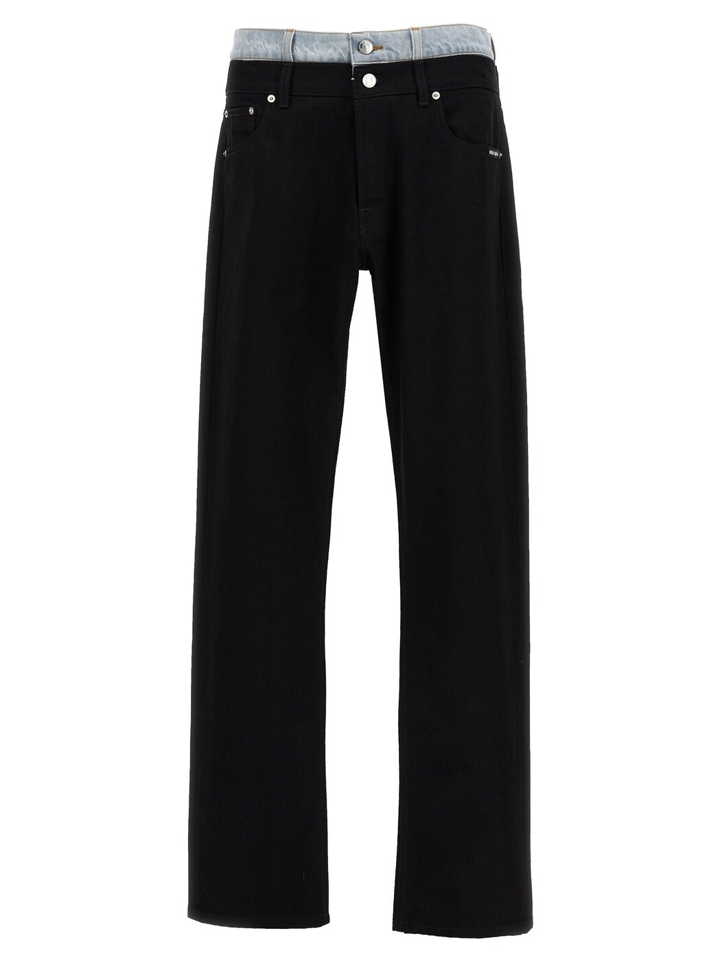 ヴェトモン VTMNTS デニム メンズ ブラック Jeans Double waist jeans VL18PA450BLIGHTBLUEBLACK Black 関税 送料無料 2023AW ju｜BRANDSHOP「il Tesoro」