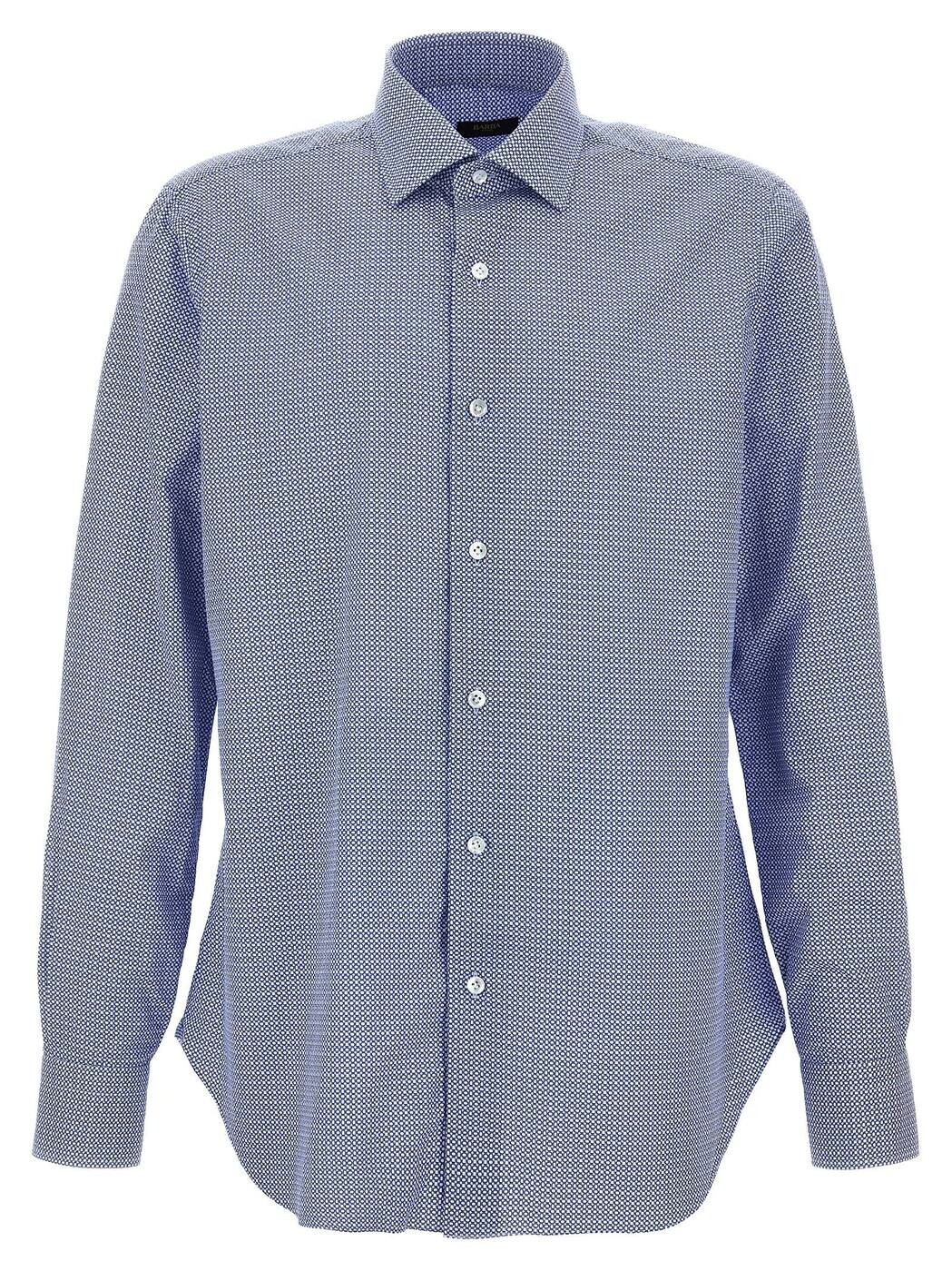 バルバ BARBA シャツ メンズ ブルー Shirts Culto shirt K1U12P01440080002 Light Blue 関税 送料無料 2024AW ju
