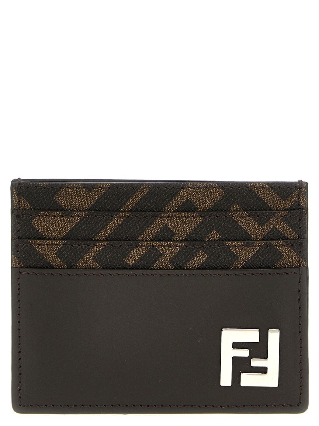 フェンディ FENDI 歌留多保持者 札入れ メンズ 赤銅色 Wallets and Card Holders \u0027Squared FF\u0027 card holder 7M0164AFF2F1Q1C Brown 関税 貨物輸送無料 2025SS ju メンズ財布-財布・ケース-バッグ・小物・ブランド雑貨