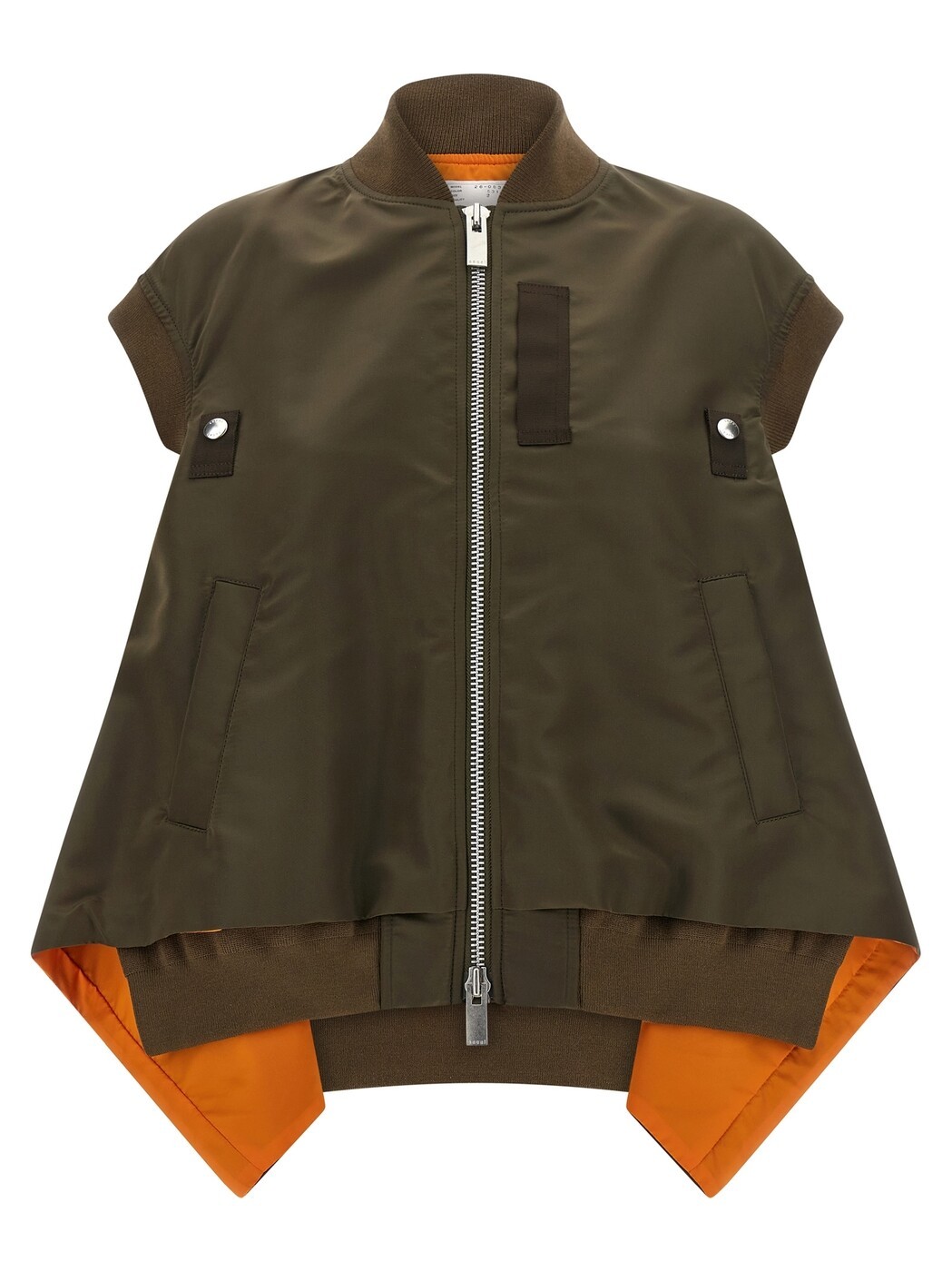 サカイ SACAI ジレ より良い レディース 緑であること Vests Asymmetrical hem vest 2608305531 Green 関税 貨物輸送無料 2026SS ju