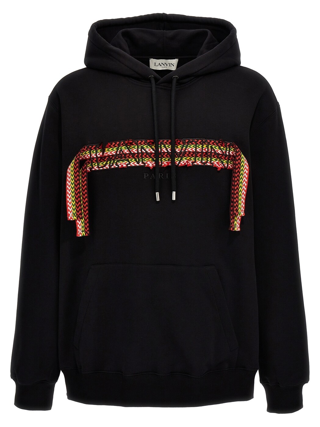 ランバン LANVIN トレーナー 調教師 メンズ 黒いこと Sweatshirts \u0027Curblace\u0027 hoodie RMHO0009J199P2410 Black 関税 貨物輸送無料 2024AW ju