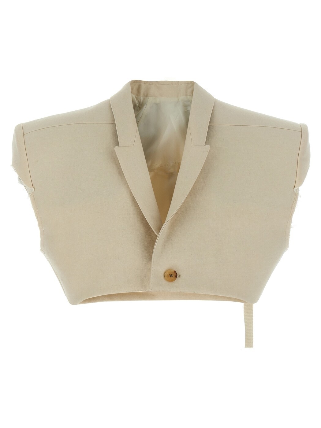 リック オウエンス RICK OWENS ジレ より良い レディース ベージュ Vests \u0027Micro tatlin\u0027 vest RP01E7751WUT21 Beige 関税 貨物輸送無料 2025SS ju