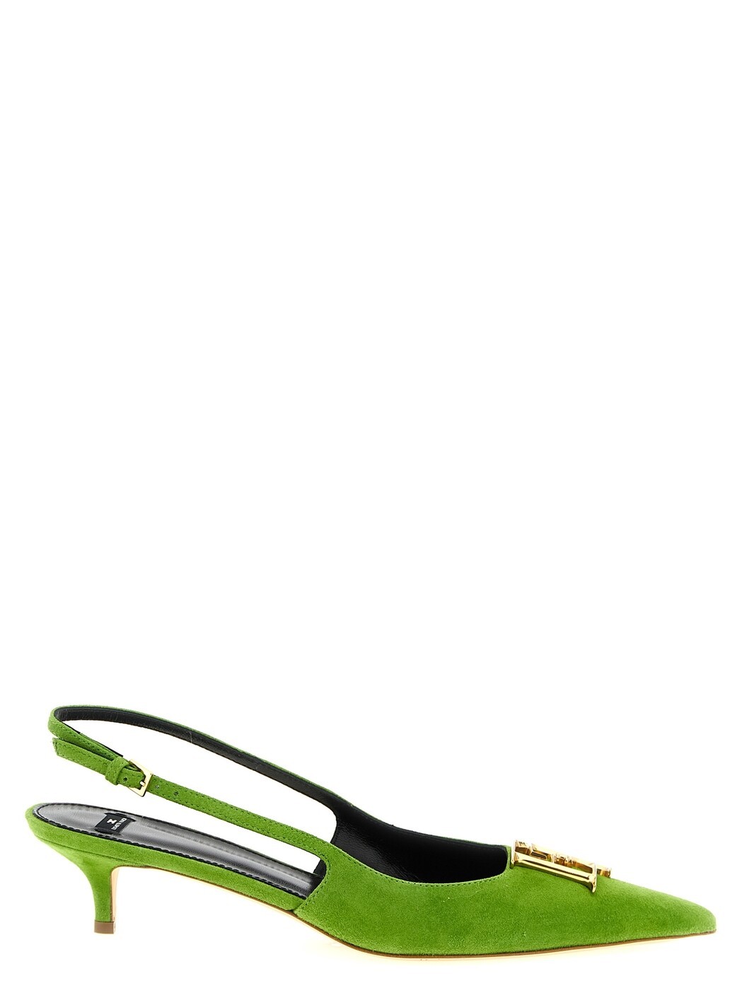 エリザベッタ フランキ ELISABETTA FRANCHI ハイヒール パンプス レディース 緑であること High heels Suede slingbacks SA17L61E2EV3 Green 関税 貨物輸送無料 2026SS ju