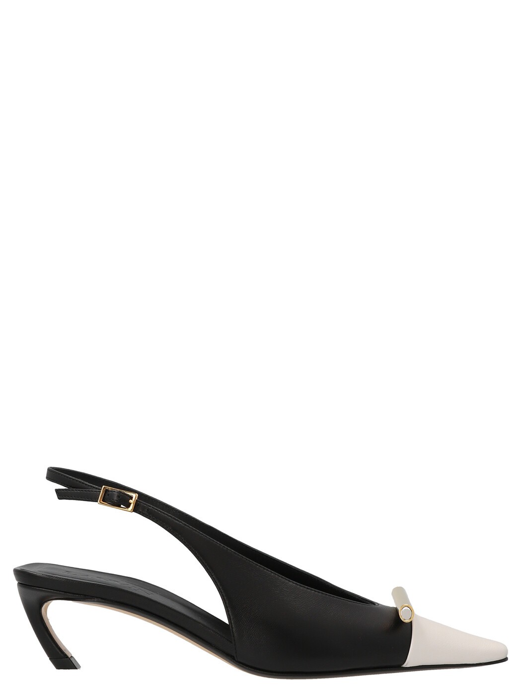 ランバン LANVIN ハイヒール パンプス レディース 白いこと High heels \u0027Bico\u0027 slingbacks FWPUSP08NAPAP23B104 White/Black 関税 貨物輸送無料 2023SS ju