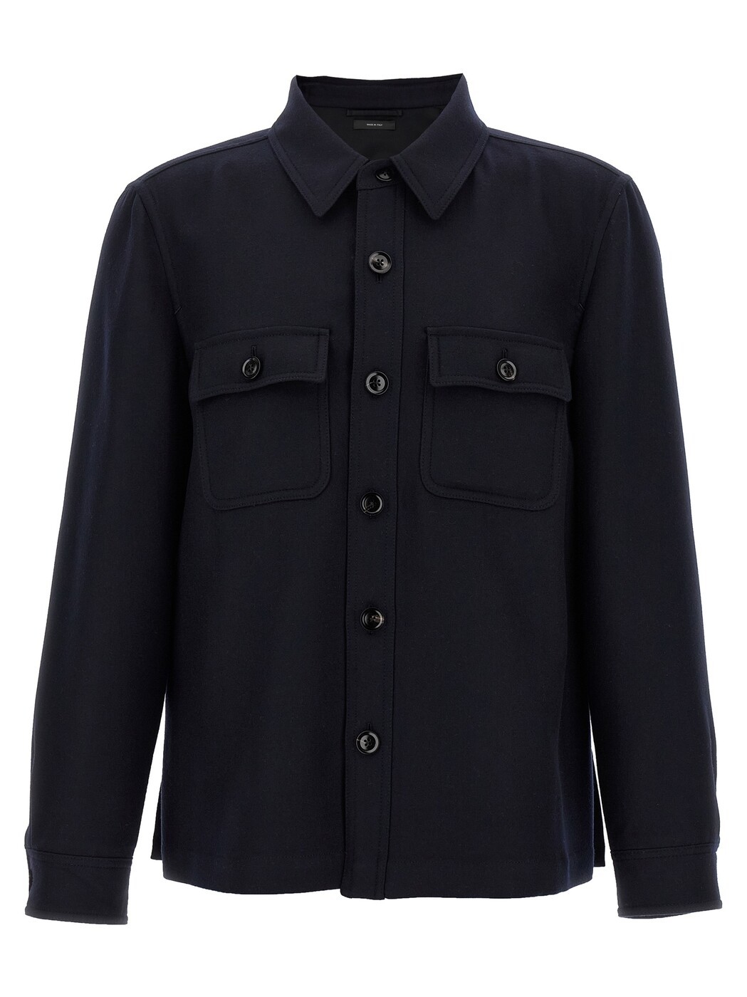 トム ジェラルド・r・フォード TOM FORD プルオーバー メンズ 青碧 Shirts \u0027Double Splittable Light Wool\u0027 overshirt OJS016FMW063HB825 Blue 関税 貨物輸送無料 2025AW ju