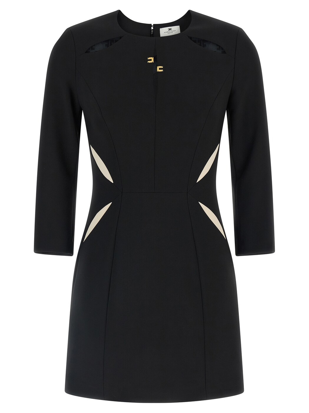 エリザベッタ フランキ ELISABETTA FRANCHI ワンピース ドレス レディース ホワイト Dresses Sheath dress AB86861E2685 White/Black 関税 送料無料 2026SS ju｜BRANDSHOP「il Tesoro」
