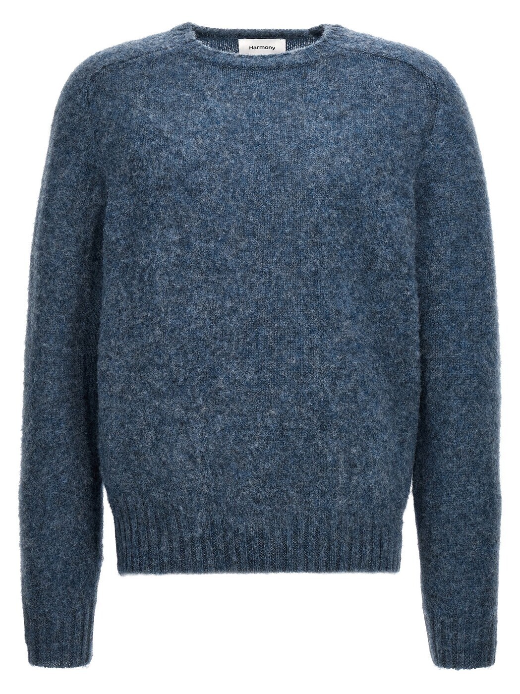 音楽的調和 HARMONY プルオーバー 編み物御召しもの メンズ 青味 Knitwear \u0027Shaggy\u0027 sweater CWO016HKW0380003 Light Blue 関税 貨物輸送無料 2023AW ju