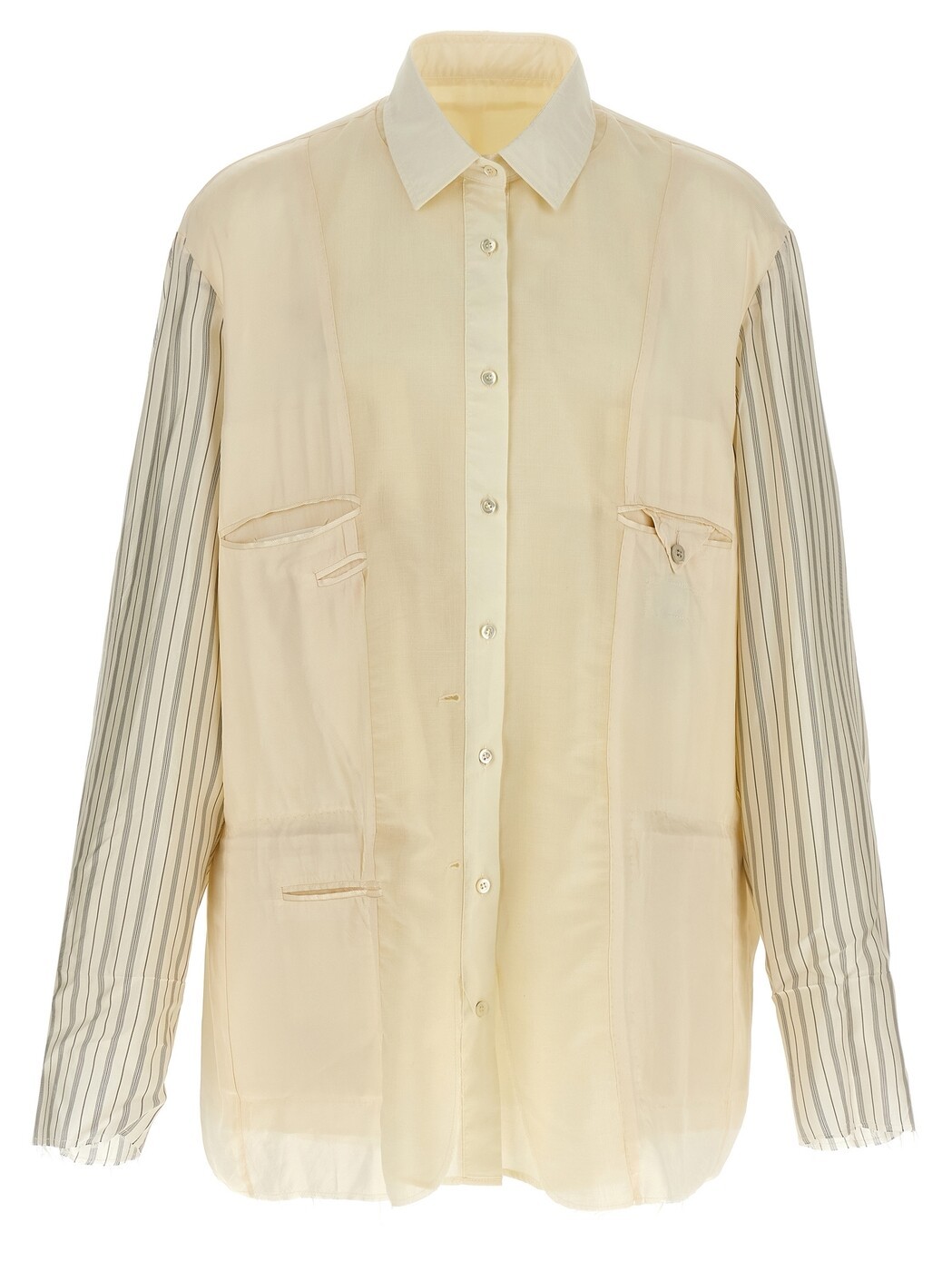 住み家 マルジェラ MAISON MARGIELA プルオーバー メンズ ベージュ Shirts \u0027Anonymity of the lining\u0027 jacket S50BN0532MTN051961 Beige 関税 貨物輸送無料 2025SS ju