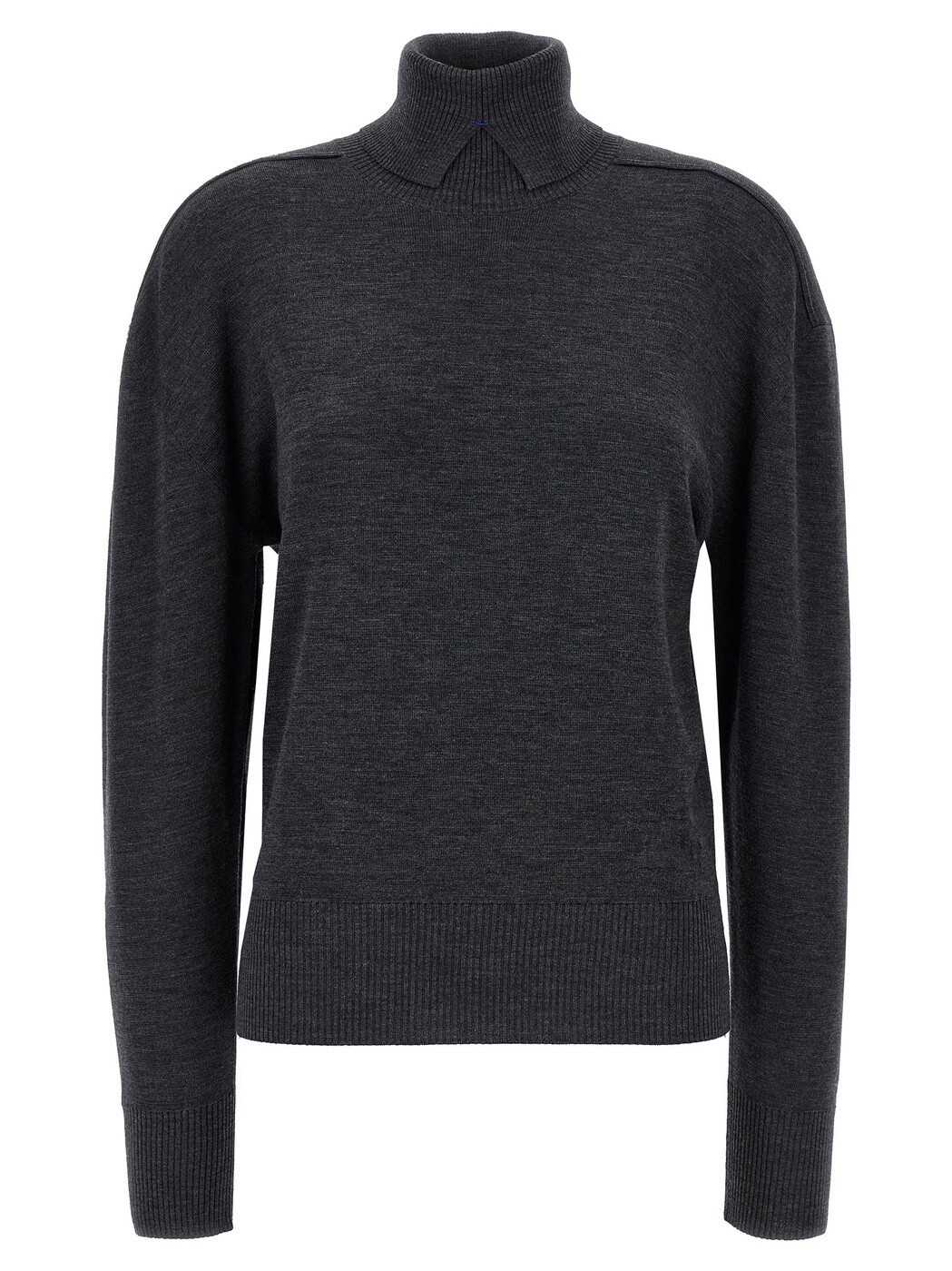 バーバリー BURBERRY スウェーター 編み物御召しもの レディース 薄墨色 Knitwear High neck sweater 8095113MIDGREY Gray 関税 貨物輸送無料 2024AW ju