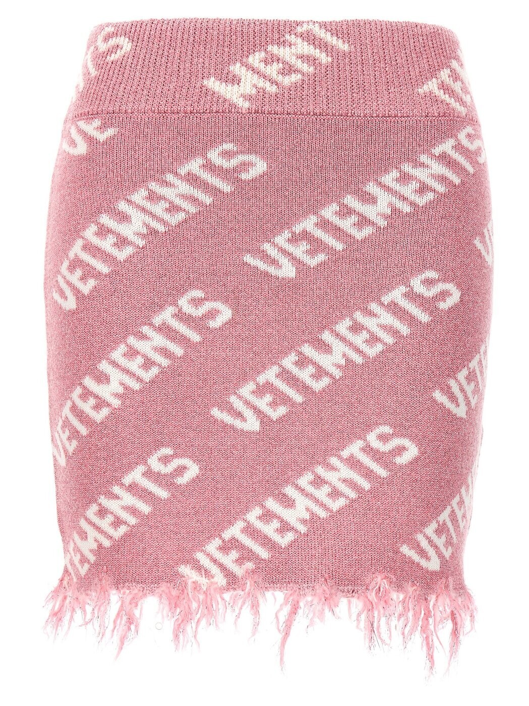 ヴェトモン VETEMENTS スカート レディース ピンク Skirts 'Iconic Lurex Monogram' skirt WE64KN905PBABYPINK Pink 関税 送料無料 2024SS ju|BRANDSHOP「il Tesoro」