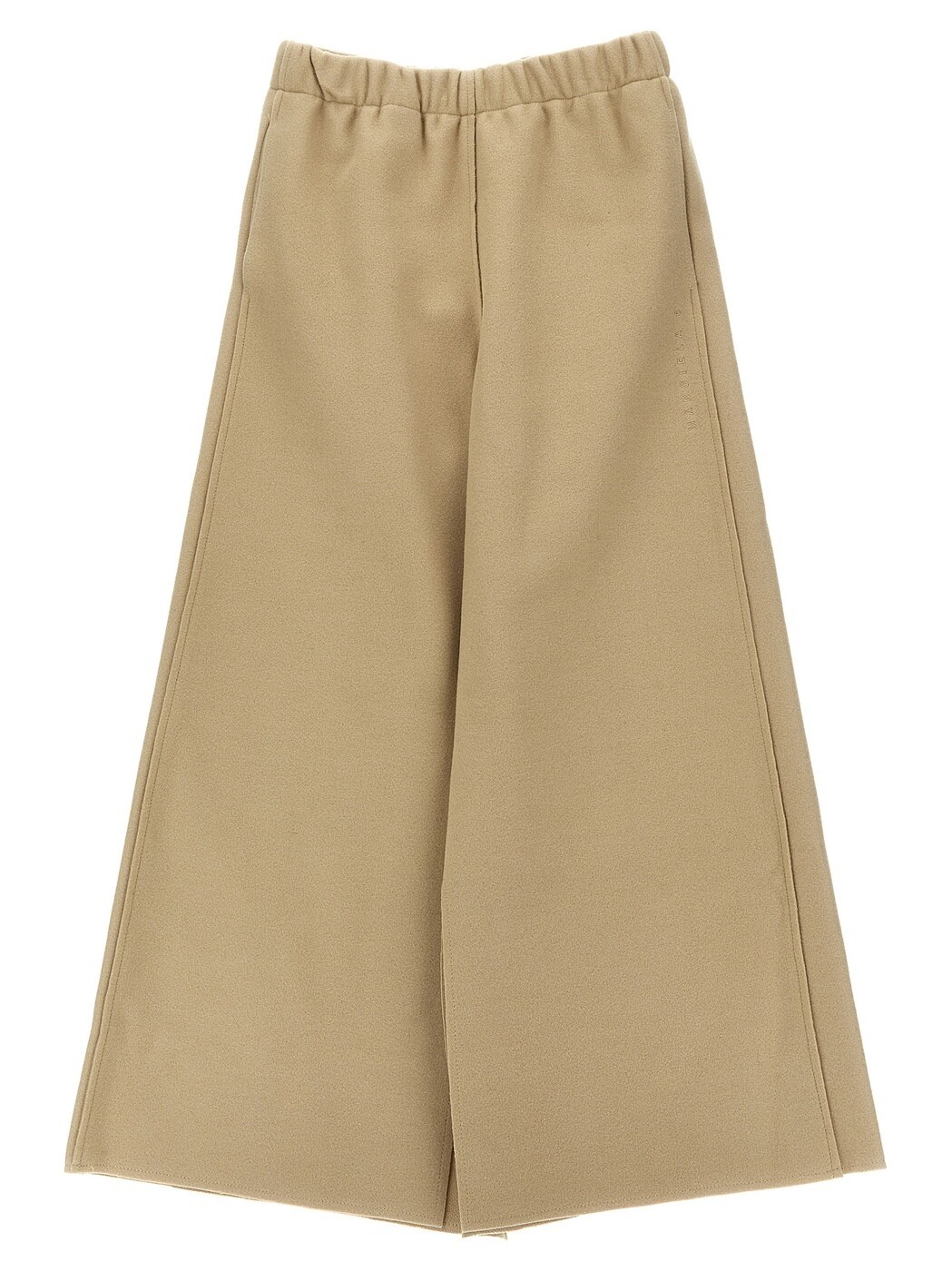 エムエム6 棲み家 マルジェラ MM6 MAISON MARGIELA ズボン ズボン下 ベビーユニセックス ベージュ Pants Logo embroidery pants M60435MM00XM6704 Beige 関税 貨物輸送無料 2023AW ju
