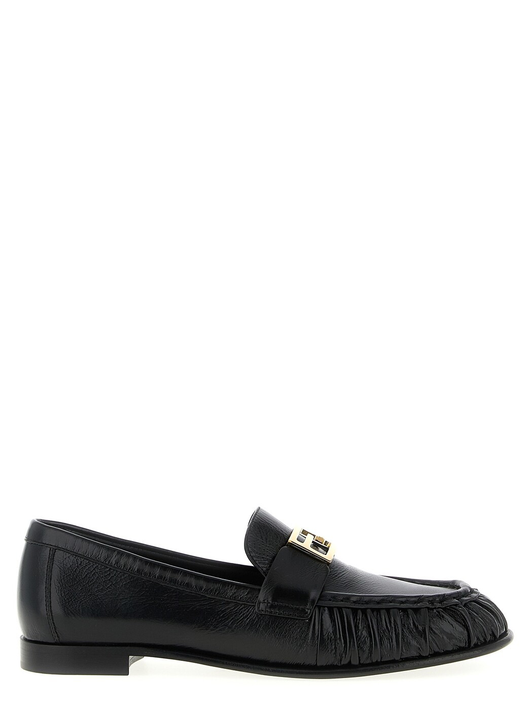 フェンディ FENDI 置き目毛皮 レディース 黒いこと Loafers \u0027Baguette\u0027 loafers 8D8756NBAF0QA1 Black 関税 貨物輸送無料 2025AW ju