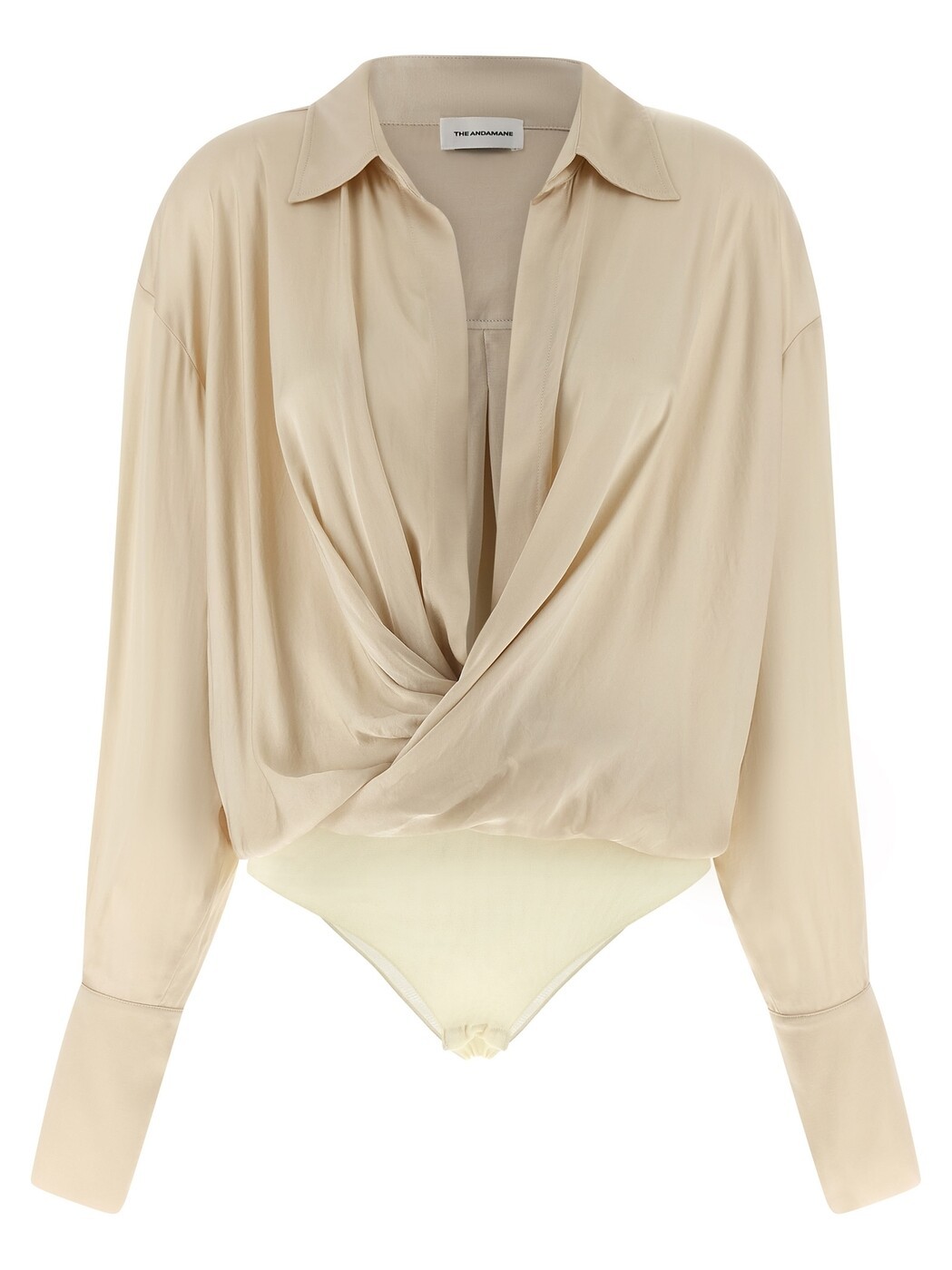 THE ANDAMANE プルオーバー トップス レディース ベージュ T-shirts and tops \u0027Paloma\u0027 bodysuit T190929ATNV135OAT Beige 関税 貨物輸送無料 2026SS ju