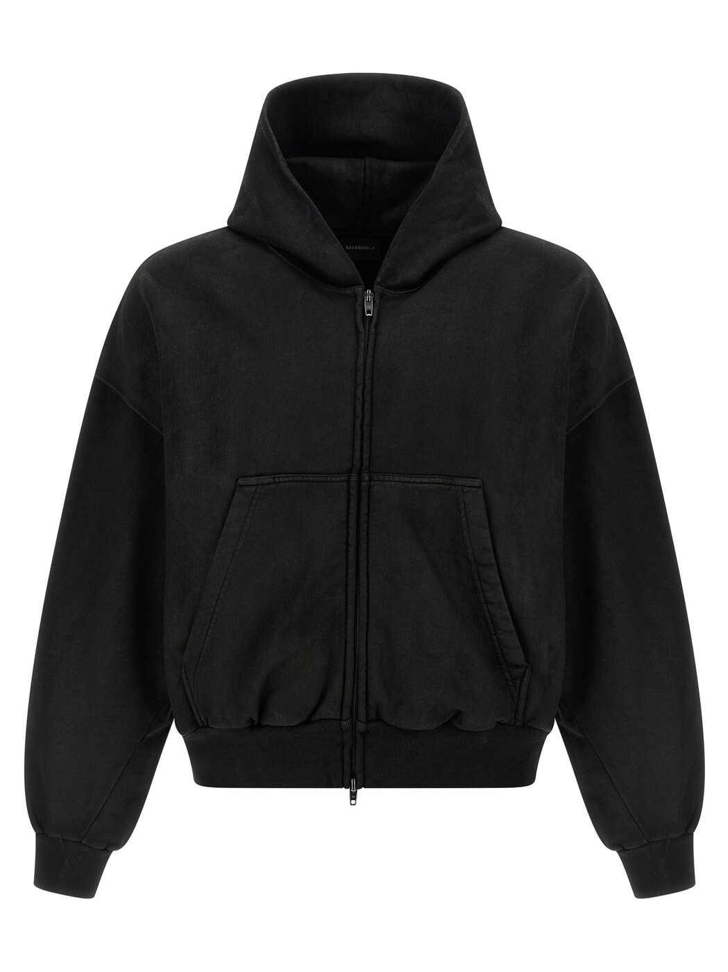バレンシアガ BALENCIAGA トレイナー 調教師 メンズ 黒いこと Sweatshirts Cropped hoodie 858145TTVV11000 Black 関税 貨物輸送無料 2026SS ju
