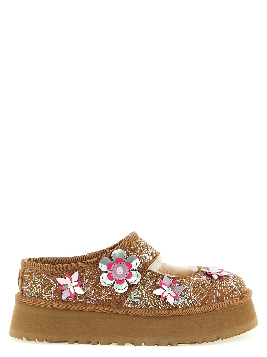 アグ オーストラリア連邦 UGG AUSTRALIA 平ったいシューズ 平ったいシューズ レディース マルチ色つや Flat Shoes \u0027Bea Mary Jane Meadow\u0027 sabots 1177151CHE Multicolor 関税 貨物輸送無料 2026SS ju