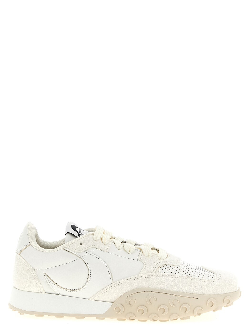 マリーンセル MARINE SERRE スニーカー レディース 白いこと Sneakers \u0027MS Rise\u0027 sneakers WFW006ACLEA0009WH10 White 関税 貨物輸送無料 2025SS ju
