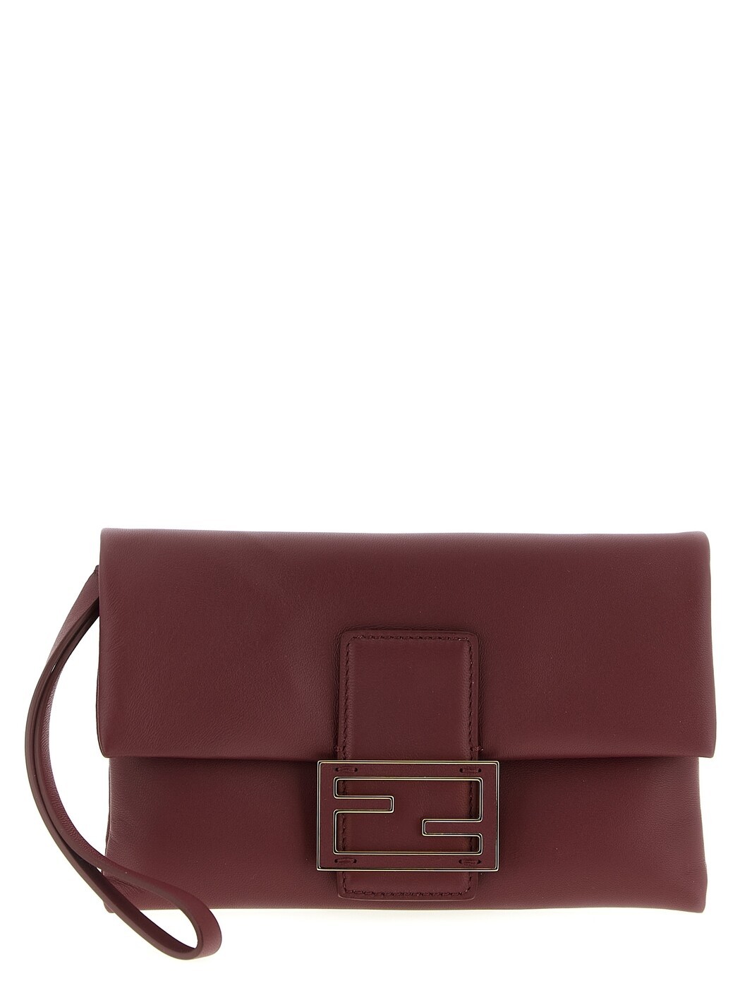 フェンディ FENDI クラッチペダル御徒面子 レディース 赤いこと Clutch and wristlets bags \u0027Mamma Baguette\u0027 pouch 8M0538ABVEF0YPU Bordeaux 関税 貨物輸送無料 2026SS ju